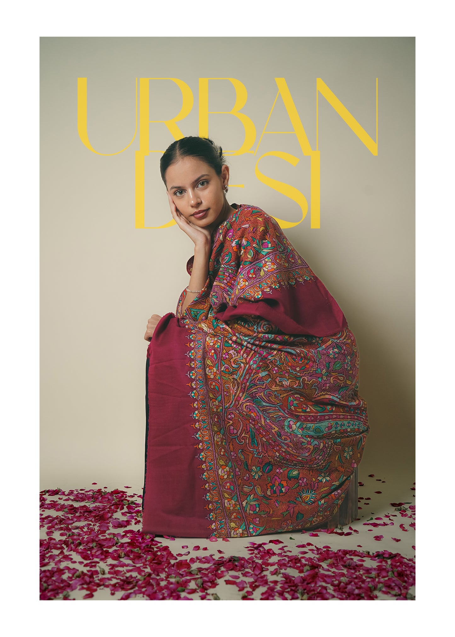 PURE PASHMINA SHAWL - ONION PINK